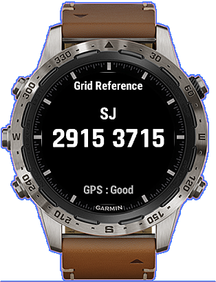 Garmin forerunner 235 shop grid reference