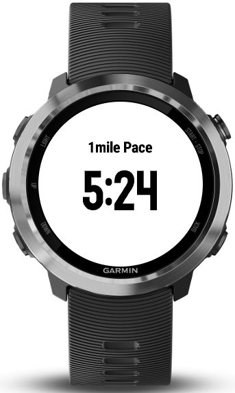 Garmin average online pace