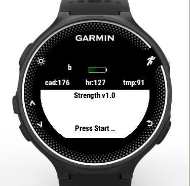 Garmin forerunner 235 hotsell strength training