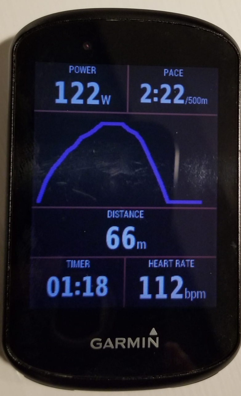 Garmin indoor 2024 rowing distance