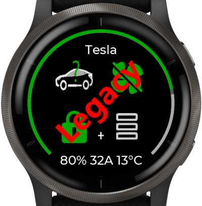 Tesla Link Widget Legacy Garmin Connect IQ