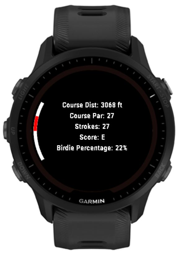 Disc Golf Tracker Garmin Connect IQ