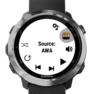 Awa Music Garmin Connect Iq