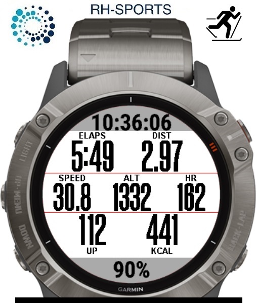 XC Skiing App Professional Garmin Connect IQ