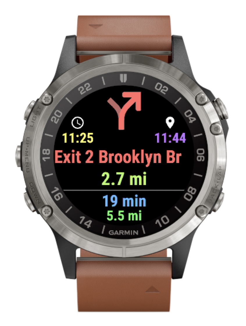 Garmin watch 2025 google maps