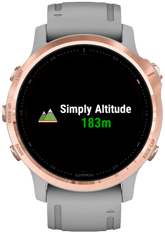 Garmin best sale watch altitude
