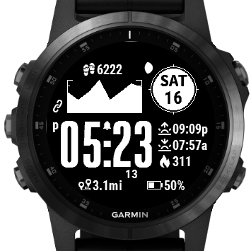 customize garmin instinct watch face