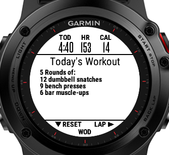 Application store crossfit garmin