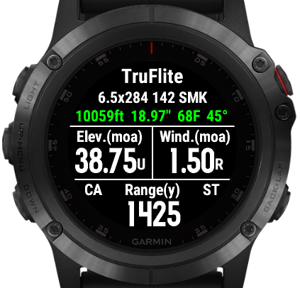 Applied cheap ballistics garmin