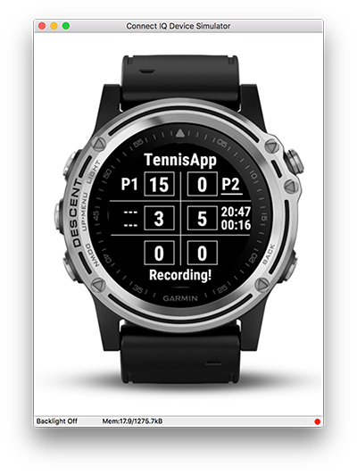 Garmin store fenix tennis